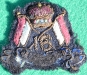 KK 781, 16th Queens Lancers officers bouillon badge, 45 x 40mm