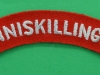 The Royal Inniskilling cloth shoulder title