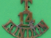RW1527. 14th Battalion the London Scottish 1915. Shoulder title 51x44 mm.