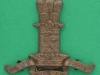 CW24. The 11th Hussars Prince Alberts Own. Collar badge, three lugs 36x37 mm.