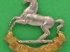 KK 1975. The Kings Liverpool Regiment. Beret badge, slide Gaunt. 39x38 mm.