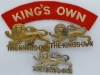 Kings Own Royal Lancaster Regiment badges