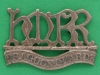 KK 1122. Her Majestys Reserve Regiment of Dragoon Guards. collar badge. 42x22 mm.