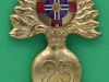 KK 1144, 25th Battalion Frontiersmen The Royal Fusiliers cap badge, 41 x 67mm.  This badge is possibly a post war Old Comrades badge.