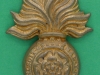 CW145. The Royal Fusiliers, City of London, collar badge with a coronet, 32 x 42mm