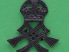 3rd Gurkha Rifles collar badge. 28x36 mm.