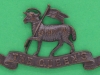 CW133. Queens West Surrey Regiment. Officers collar badge ww1. Three lugs 54x30 mm.
