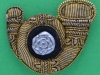 Kings Own Yorkshire Light Infantry. Officers bouillon cap badge. 43x34 mm (1)