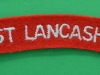 The East Lancashire cloth shoulder title.