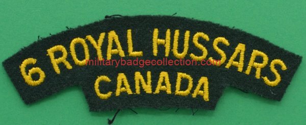 299: Canadian Cavalry cloth titles & patches etc ...