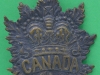 Canadian Expeditionary Force Boer War sun pit helmet badge, 56 x 67 mm
