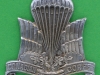 125-11-206. Canadian Parachute Corps 1942-1945 cap badge. Birks type silvered with replaced lugs. 38,7x39,3 mm.  (1)