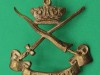 BC808. Johore Military Forces Warrant officers cap badge 1881-1960s. 41x44 mm