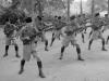 Men of the Malay Regiment, recruited from local native volunteers, at bayonet practice on Singapore Island, October 1941
