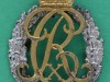 HF 55. Danish Military Mission to SHAEF, collar badge 1944-1945, Sterling 24x35 mm