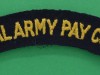 Royal-Army-Pay-Corps-cloth-shoulder-title.-125x22-mm
