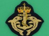U-både emblem i guldbroderi 54x50 mm