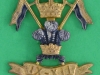 KK 1902. 9th/12th Royal Lancers, officers cap badge. Long lugs Gaunt 35x40 mm.
