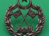 Azad Kashmir Regular Force (AKRF) formerly known as the Kashmir Liberation Forces(KLF) were the irregular forces of Azad Kashmir until 1948. 33x38 mm