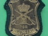 HA 474. Skytteskjold 1903 ærmemærke på grøn filt. 30x40 mm