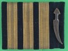 The Levies Force Commander, RAB Khaila, leder af 1000 mænd rank slide, 78x59 mm. The knife 9x45 mm.
