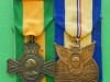 The Dutch War Commerative Cross 1944 with clasp OOST-AZIË–ZUID-PACIFIC 1942-1945 and  China War Memorial Medal with unknown ribbon