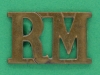 RW1598 Royal Marines shoulder title post 1923. 18x2 9mm.