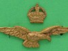 MH47. RAF WO Field Service cap badge. Schrews two parts badge 53x30 mm