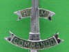 Royal Marines Commando Association badge. Safety pin 24x35 mm.