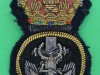 Royal Navy petty officer bouillon cap badge. 33x55 mm.