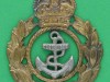 Royal Navy. Chief Petty officer cap badge. Replaced lugs 41x50 mm.
