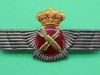 Spanish Air Force gunner bombardier or aircrew, In use under the reign of King Juan Carlos, 1975-2014. The present King will still be using the same pattern
