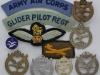 Army Air Corps and Glider Pilot Regiment metal and cloth badges of ww2.
