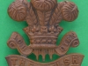 KK 653. The Welsh Regiment. All brass 1916 economy badge. Slide 39x42 mm.