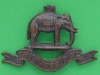 CW210. West Riding Duke of Wellington Officers Service dress bronze collar badge. Lugs 52x36 mm.