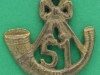 KK 508, The Kings Own Light Infantry. Indian cast badge with integrated lugs. 32 mm.  In 1881 KOYLI (1)
