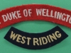 The West Riding, Duke of Wellington cloth shoulder titles