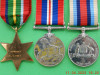 Medal Group ww2 to N. A. Vogt, SX 38253. Pacific Star,  GB War Medal 1939-1945, The Australian Service Medal 1939-1945 - wrong ribbon