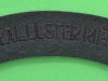 Royal Ulster Rifles cloth shoulder title. 115x30 mm.