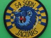 RAF Patch 54 Squadron Royal Air Force Jaguar GR1 Strike Attack Blue Lion 1983 RAF Coltishall Woven merrowed edge 73mm. 48 $