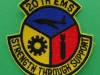 USAF Patch USAFE 20 TFW Tactical Fighter Wing EMS Equipment Maintenance Squadron F 111 RAF Upper Heyford 1980s Fully embroidered cut edge 77mm by 75mm. 20 $