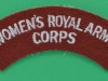 Womens-Royal-Army-Corps-cloth-shoulder-title.-105x30-mm.